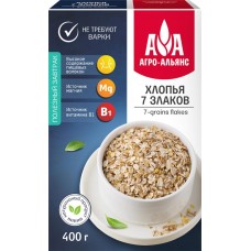 Хлопья АГРО-АЛЬЯНС 7 злаков, 400г в магазинах Лента