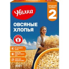 Хлопья овсяные УВЕЛКА Доброе утро Питательные, 400г в магазинах Лента