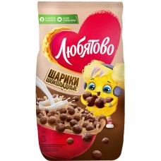 Готовый завтрак ЛЮБЯТОВО Шарики шоколадные, 200г в магазинах Лента
