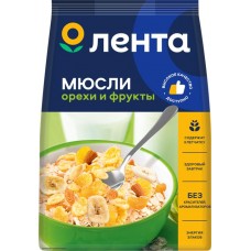 Мюсли фруктово-ореховые ЛЕНТА, 400г в магазинах Лента