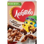 Готовый завтрак ЛЮБЯТОВО Подушечки с шоколадной начинкой, 220г