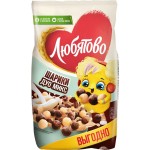 Готовый завтрак ЛЮБЯТОВО Дуо Микс Шарики шоколадные, 350г