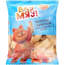Палочки ВАУ МЯУ с ирисо-сливочным вкусом, 140г в магазинах Лента