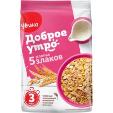 Хлопья УВЕЛКА 5 злаков, 350г в магазинах Лента