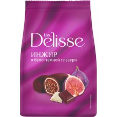 Конфеты DELISSE Инжир в бело-темной глазури, 200г в магазинах Лента