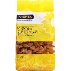 Изюм ЛЕНТА светлый без косточки, 200г в магазинах Лента