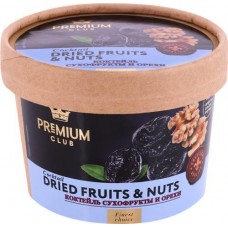 Коктейль фруктово-ореховый PREMIUM CLUB сухофрукты и орехи, 110г в магазинах Лента