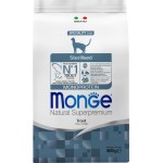 Корм сухой для взрослых кошек MONGE Cat Monoprotein Sterilised Trout с форелью, для стерилизованных, 400г
