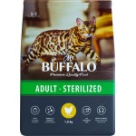 Корм сухой для кошек MR.BUFFALO Sterilized Курица, для стерилизованных, 1,8кг