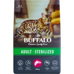 Корм сухой для взрослых кошек MR.BUFFALO Sterilized Лосось, для стерилизованных и кастрированных, 400г