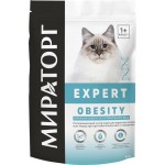 Корм сухой для взрослых кошек МИРАТОРГ Winner Expert Бережная забота об оптимальном весе, при избыточном весе и ожирении, 400г