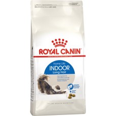 Корм сухой для взрослых кошек ROYAL CANIN Indoor Long Hair для длинношерстных, живущих в помещении, 400г в магазинах Лента