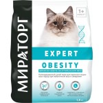 Корм сухой для взрослых кошек МИРАТОРГ Winner Expert Бережная забота об оптимальном весе, при избыточном весе и ожирении, 1,5кг