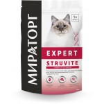 Корм сухой для взрослых кошек МИРАТОРГ при мочекаменной болезни струвитного типа, 400г