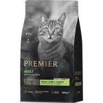 Корм сухой для кошек PREMIER Cat Adult Свежее мясо ягненка с индейкой, 400г