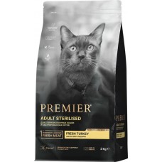Корм сухой для кошек PREMIER Cat Sterilised Свежее мясо индейки, 2кг в магазинах Лента