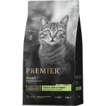 Корм сухой для кошек PREMIER Cat Adult Свежее мясо ягненка с индейкой, 2кг