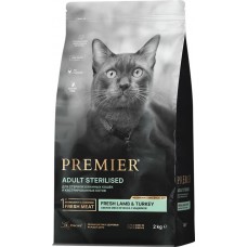 Корм сухой для кошек PREMIER Cat Sterilised Свежее мясо ягненка с индейкой, 2кг в магазинах Лента
