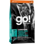 Корм сухой для взрослых собак GO! Carnivore беззерновой с 4 видами мяса курица, индейка, утка и лосось, 5,44кг