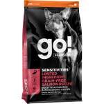 Корм сухой для взрослых собак и щенков GO! Sensitivities беззерновой с лососем, для собак с чувствительным пищеварением, 9,98кг