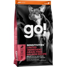 Корм сухой для взрослых собак и щенков GO! Sensitivities беззерновой с лососем, для собак с чувствительным пищеварением, 9,98кг в магазинах Лента