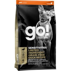 Корм сухой для взрослых собак и щенков GO! Sensitivities беззерновой со свежей уткой, для собак с чувствительным пищеварением, 9,98кг в магазинах Лента