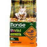 Корм сухой для взрослых собак MONGE Dog BWild из мяса утки с картофелем, для всех пород, 2,5кг