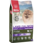 Корм сухой для собак BLITZ Holistic Ягненок и лосось, 1,5кг