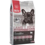 Корм сухой для щенков BLITZ Sensitive Ягненок, рис, 2кг