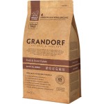 Корм сухой для собак GRANDORF Утка с индейкой, 1кг