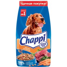 Корм сухой для взрослых собак CHAPPI Сытный мясной обед Мясное изобилие, для всех пород, полнорационный, 15кг в магазинах Лента