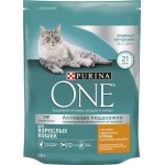 Корм сухой для взрослых кошек PURINA ONE Adult с курицей и цельными злаками, 200г