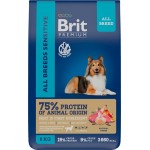 Корм сухой для взрослых собак BRIT гипоаллергенный, для всех пород, 8кг