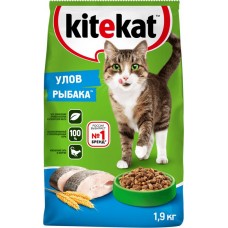 Корм сухой для кошек KITEKAT Улов рыбака, 1,9кг в магазинах Лента