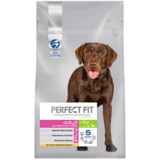 Корм сухой для взрослых собак PERFECT FIT с курицей, для средних и крупных пород, 2,6кг в магазинах Лента