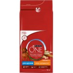 Корм сухой для щенков PURINA ONE Puppy с курицей и рисом, для средних и крупных пород, 1,8кг
