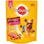 Корм сухой для взрослых собак PEDIGREE с говядиной, для миниатюрных пород, полнорационный, 600г