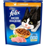 Корм сухой для взрослых кошек FELIX Мясное объедение с курицей, 600г