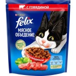 Корм сухой для взрослых кошек FELIX Мясное объедение с говядиной, 600г
