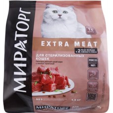 Корм для животных Прочие Товары сухой старше 1 года Winner Extra Meat с нежной телятиной в магазинах Лента
