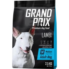 Корм сухой для взрослых собак GRAND PRIX Adult dog Medium Ягненок, для средних пород, 2,5кг в магазинах Лента