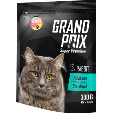 Корм сухой для взрослых кошек GRAND PRIX Adult Sterilized Кролик, для стерилизованных, 300г в магазинах Лента