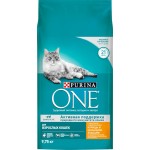 Корм сухой для взрослых кошек PURINA ONE Adult с курицей и цельными злаками, 9,75кг