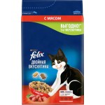 Корм сухой для взрослых кошек FELIX с мясом, 3кг