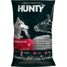 Корм сухой для взрослых собак HUNTY с говядиной, для всех пород, 10кг в магазинах Лента