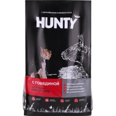 Корм сухой для взрослых собак HUNTY с говядиной, для мелких пород, 2,2кг в магазинах Лента