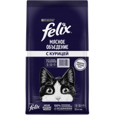 Корм сухой для кошек FELIX Мясное объедение с курицей, 10кг в магазинах Лента
