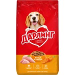 Корм сухой для взрослых собак ДАРЛИНГ с птицей и добавлением овощей, 2кг