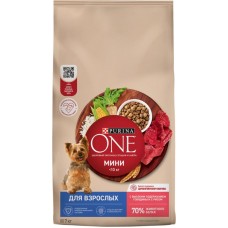 Корм сухой для собак PURINA ONE с говядиной и рисом, для малых пород, 7кг в магазинах Лента