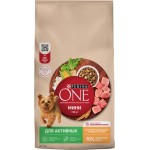 Корм сухой для собак PURINA ONE Мини Активная с курицей и рисом, для малых пород, 7кг